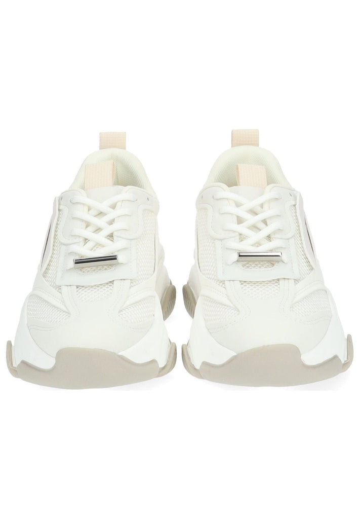 Steve Madden Sneaker Lederimitat/Mesh Weiß/Beige