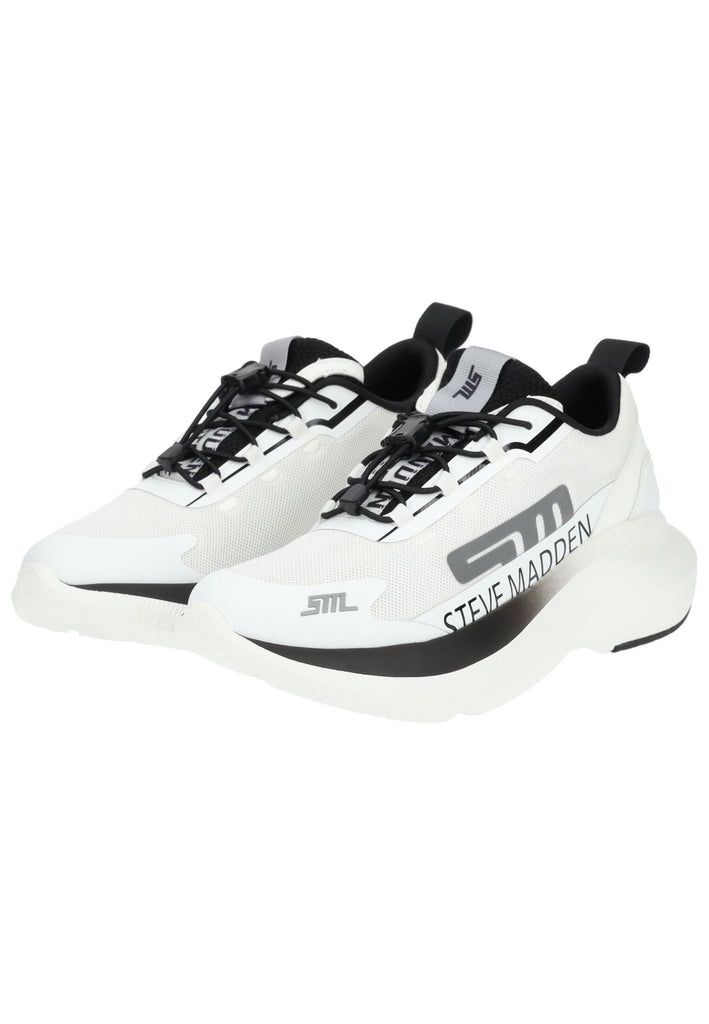 Steve Madden Sneaker Lederimitat/Mesh Weiß/Schwarz