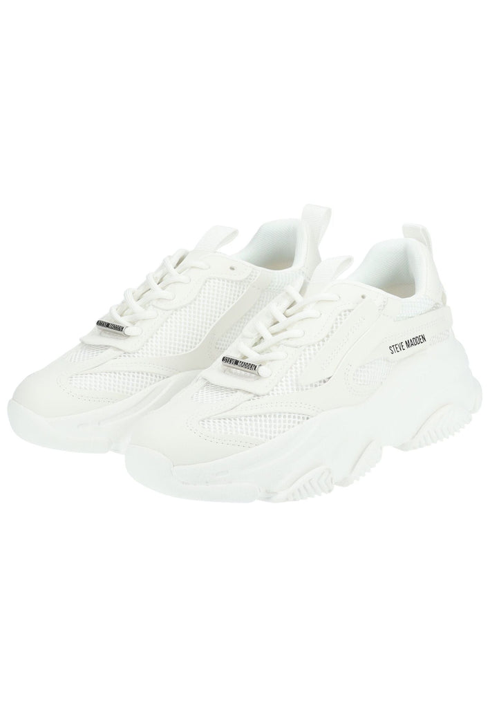 Steve Madden Sneaker Lederimitat/Mesh Weiß/Weiß