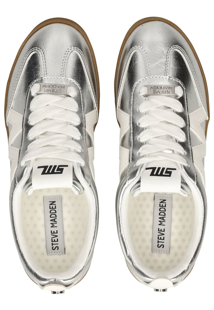 Steve Madden Sneaker Lederimitat Silber