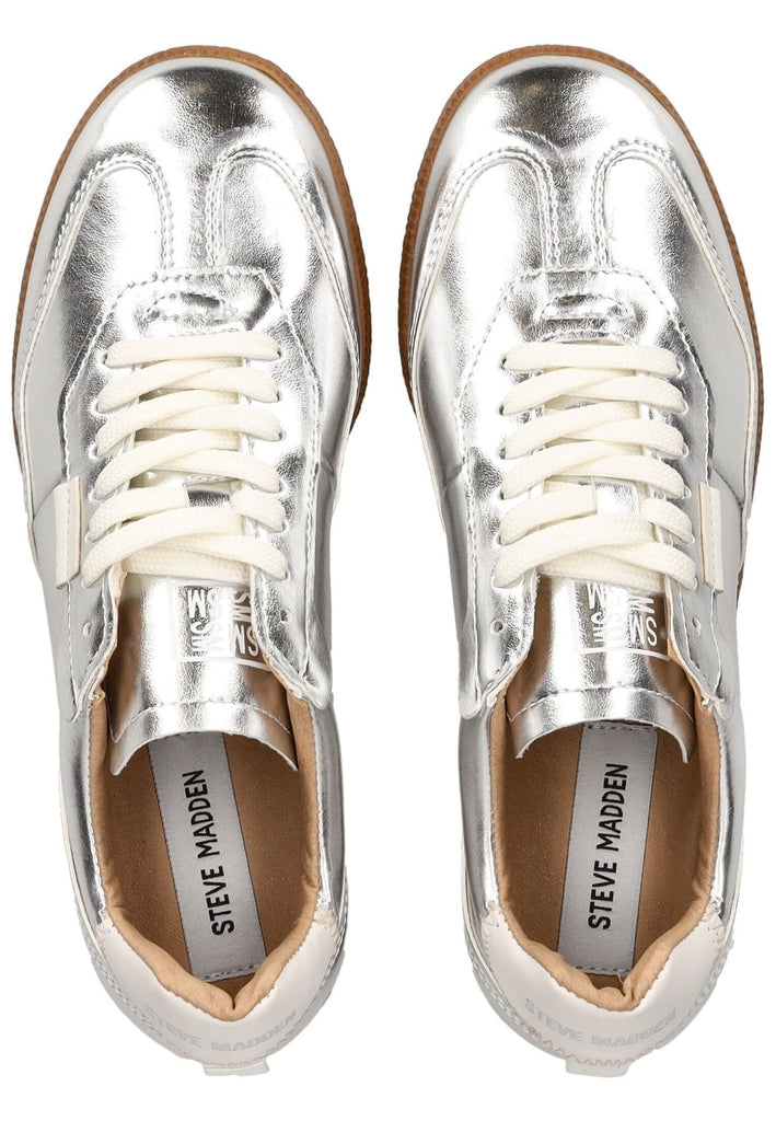 Steve Madden Sneaker Lederimitat Silber