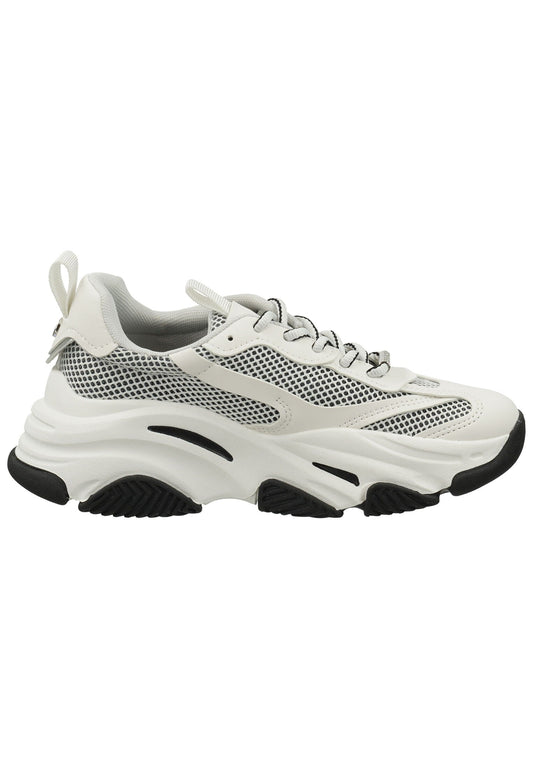 Steve Madden Sneaker Lederimitat Silber/Weiß