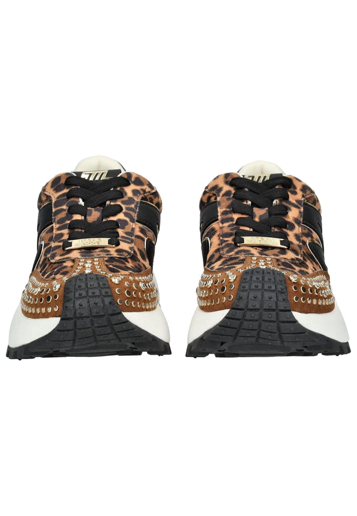 Steve Madden Sneaker Lederimitat/Textil Braun/Schwarz