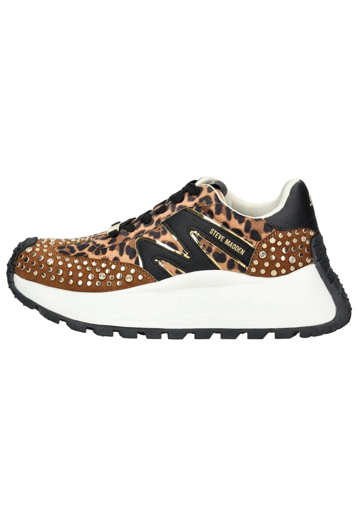 Steve Madden Sneaker Lederimitat/Textil Braun/Schwarz