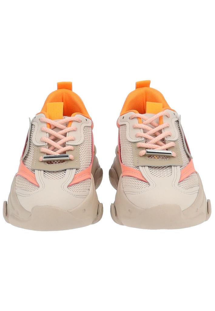 Steve Madden Sneaker Lederimitat/Textil Grau/Orange