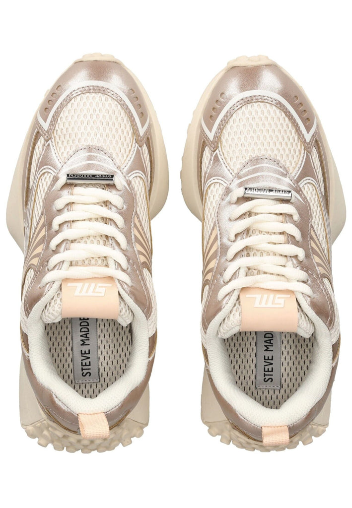 Steve Madden Sneaker Lederimitat/Textil Grau/Weiß