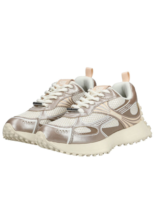 Steve Madden Sneaker Lederimitat/Textil Grau/Weiß