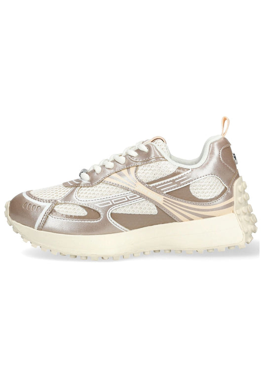 Steve Madden Sneaker Lederimitat/Textil Grau/Weiß