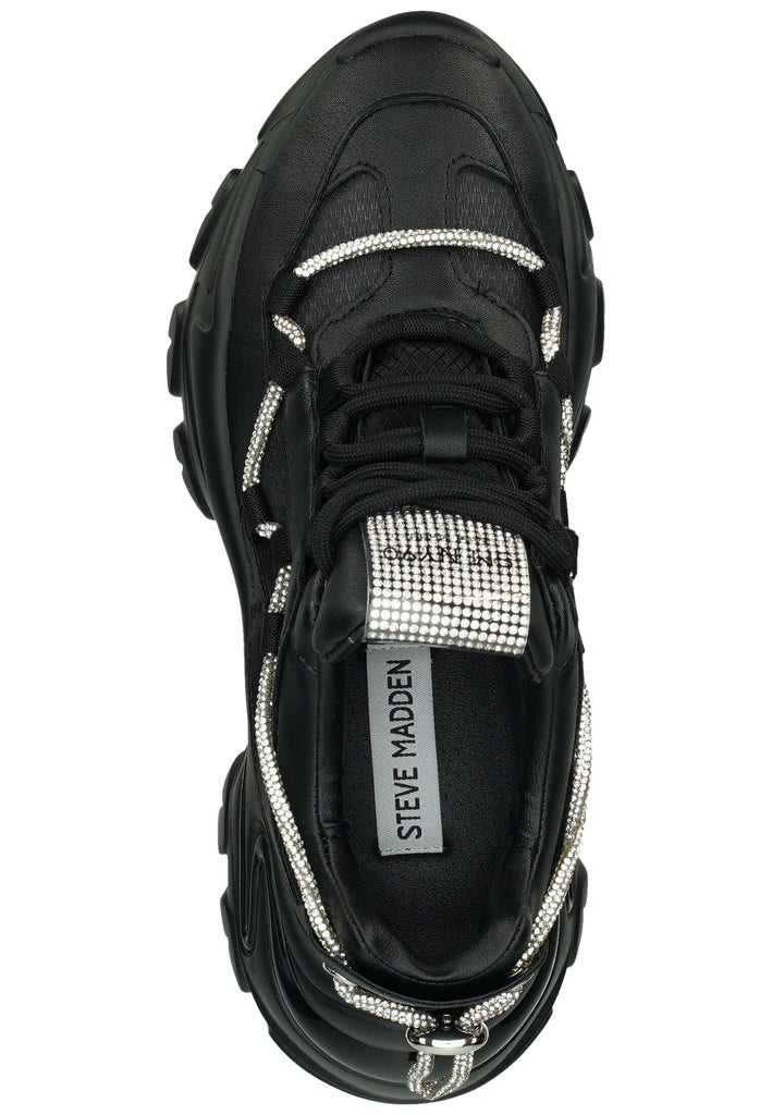 Steve Madden Sneaker Lederimitat/Textil Schwarz