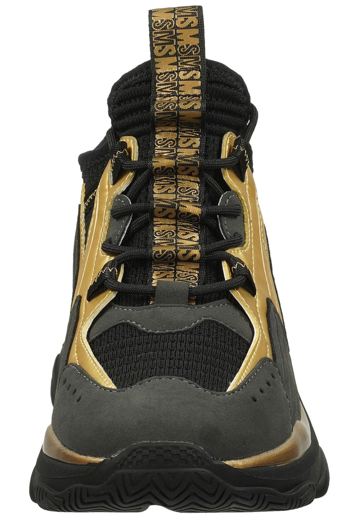 Steve Madden Sneaker Lederimitat/Textil Schwarz/Gold