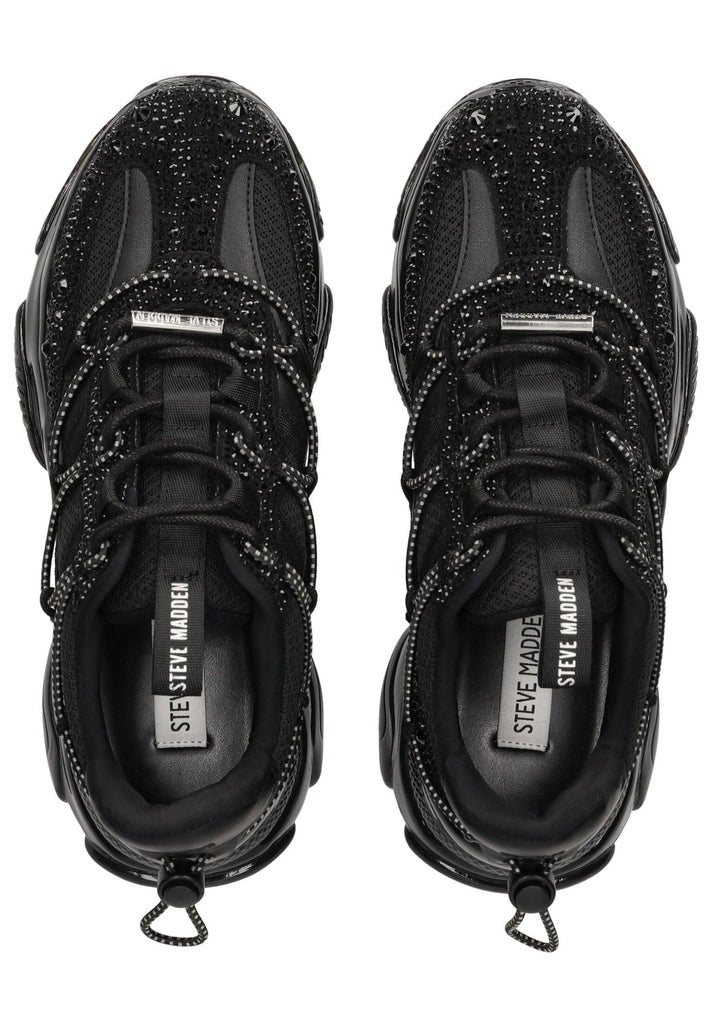 Steve Madden Sneaker Lederimitat/Textil Schwarz/Schwarz