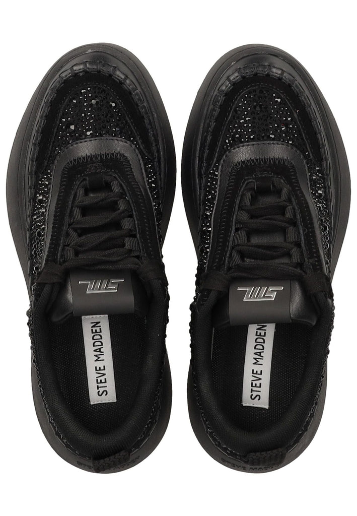 Steve Madden Sneaker Lederimitat/Textil Schwarz/Schwarz