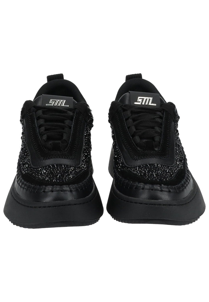 Steve Madden Sneaker Lederimitat/Textil Schwarz/Schwarz
