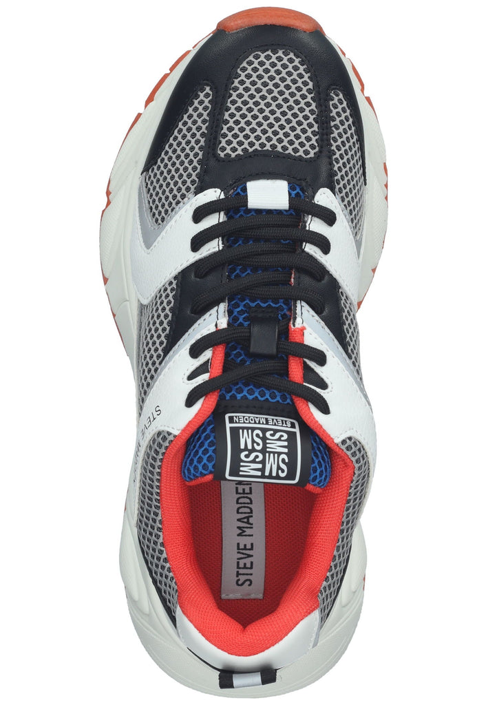 Steve Madden Sneaker Lederimitat/Textil Schwarz/Weiß