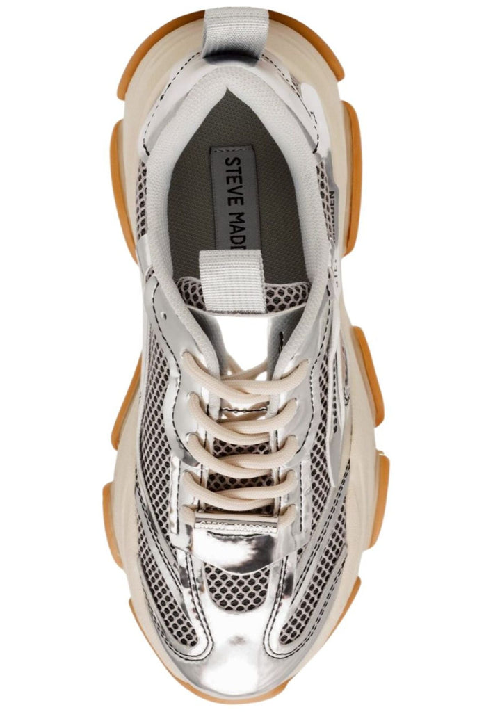 Steve Madden Sneaker Lederimitat/Textil Silber
