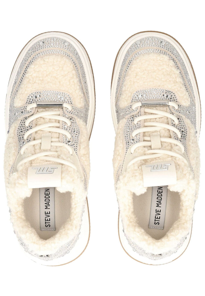 Steve Madden Sneaker Lederimitat/Textil Silber