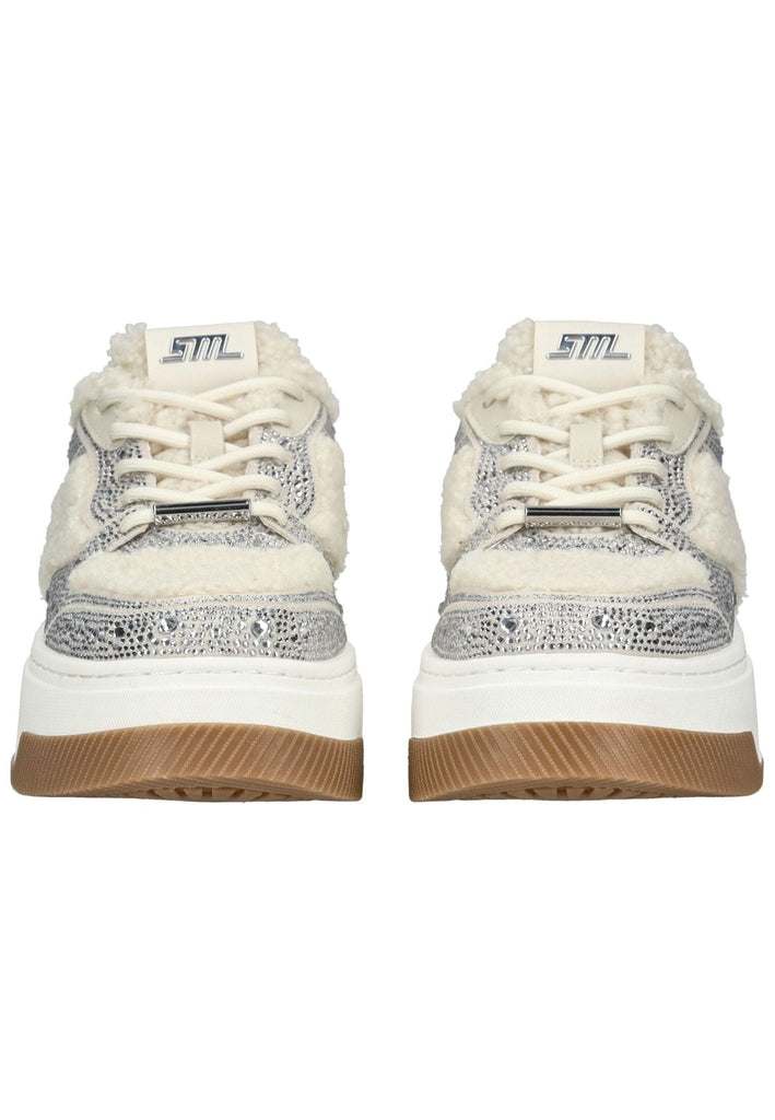 Steve Madden Sneaker Lederimitat/Textil Silber