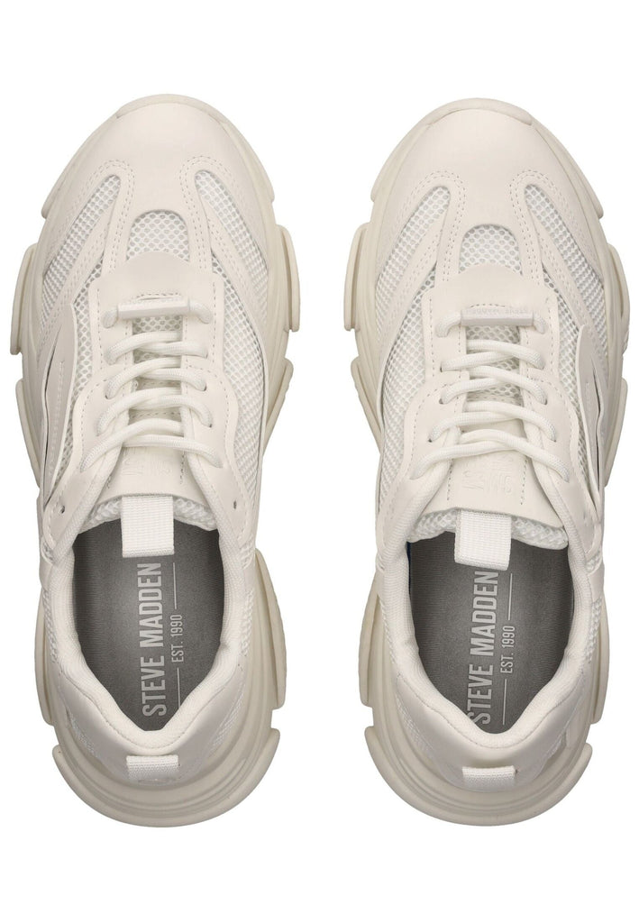 Steve Madden Sneaker Lederimitat/Textil Weiß