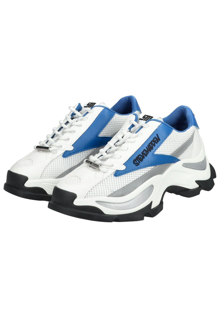 Steve Madden Sneaker Lederimitat/Textil Weiß/Blau