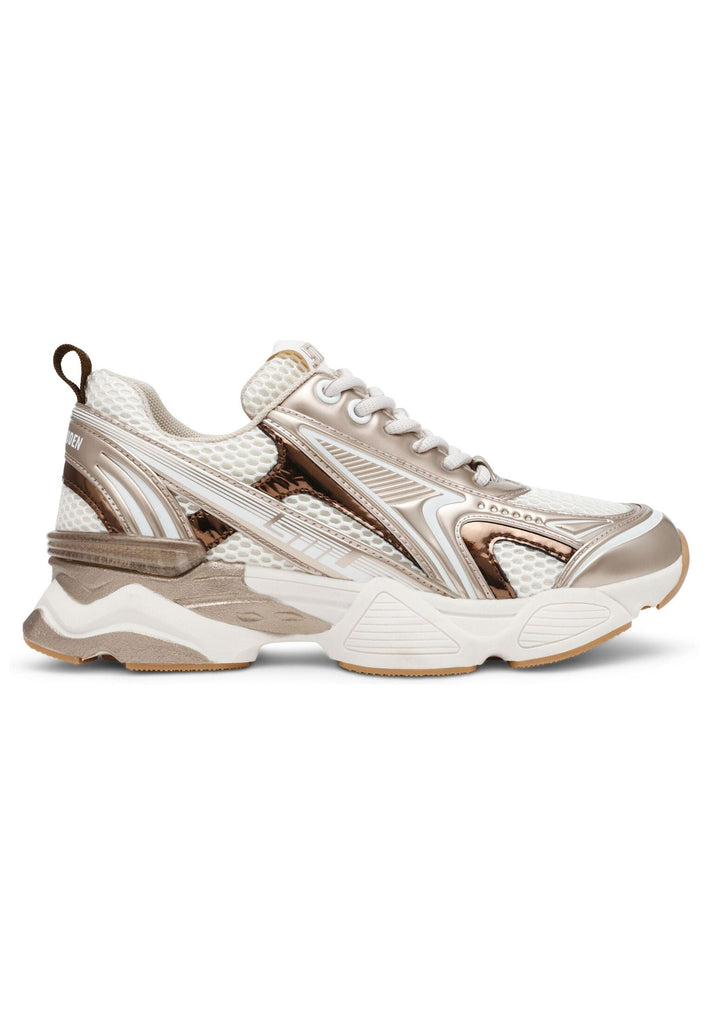 Steve Madden Sneaker Lederimitat/Textil Weiß/Gold