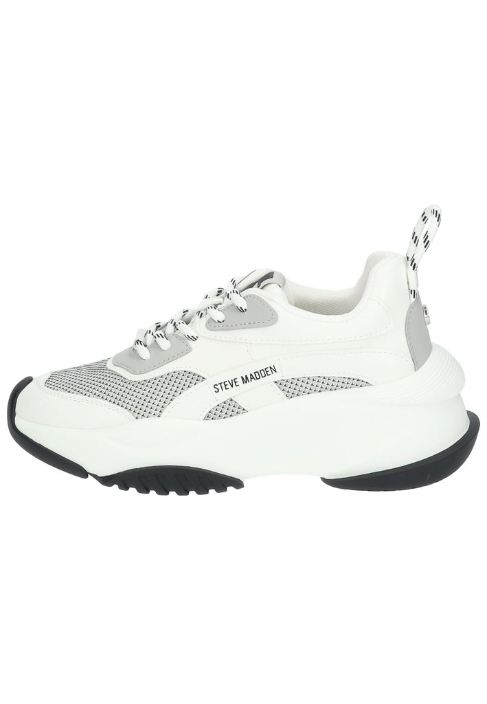 Steve Madden Sneaker Lederimitat/Textil Weiß/Grau