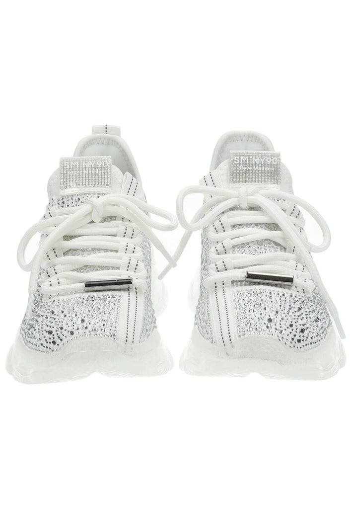 Steve Madden Sneaker Lederimitat/Textil Weiß Kombi