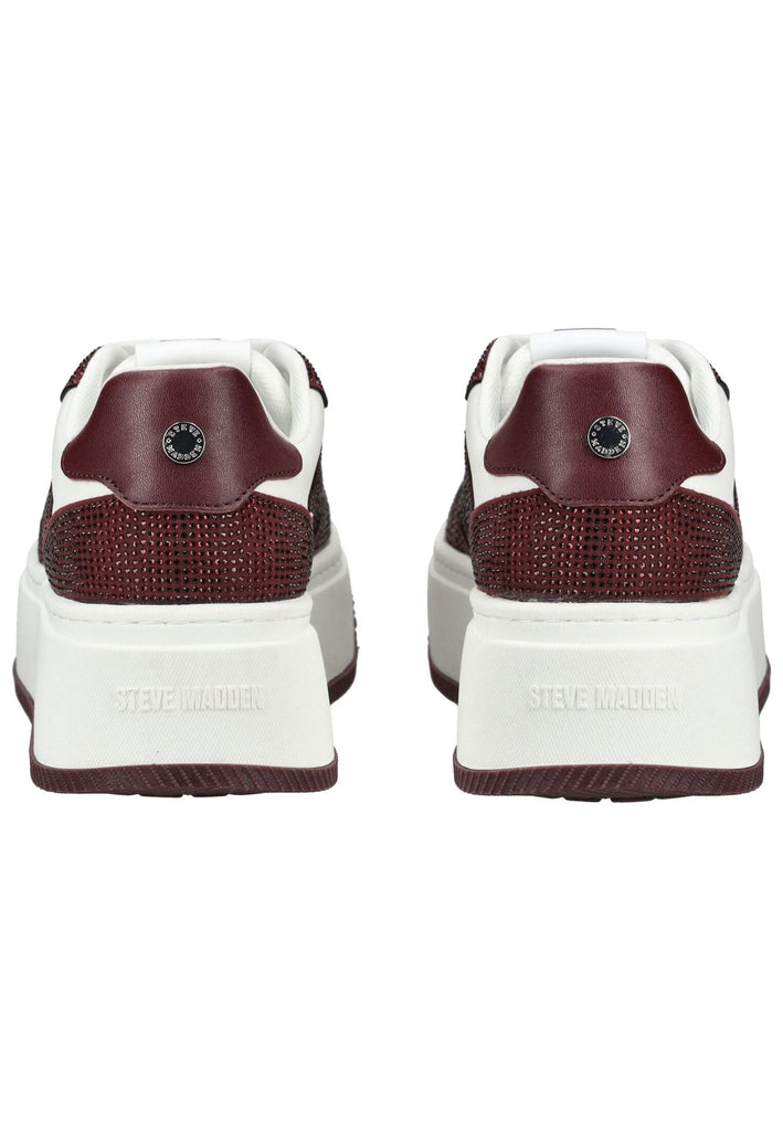 Steve Madden Sneaker Lederimitat/Textil Weiß/Rot