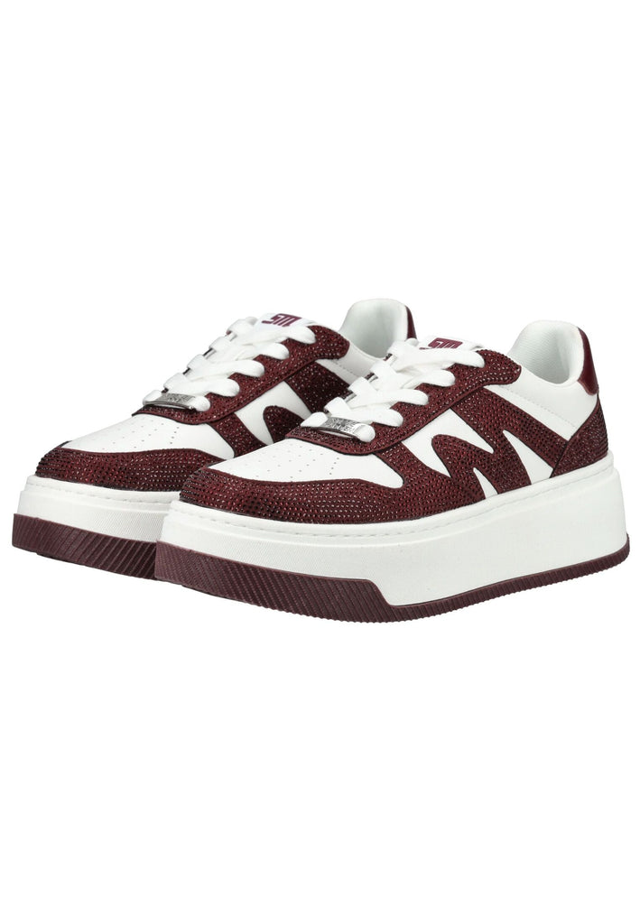 Steve Madden Sneaker Lederimitat/Textil Weiß/Rot