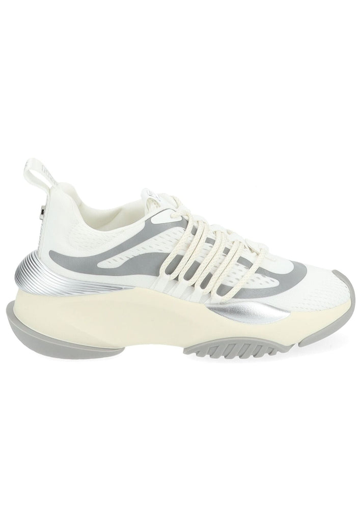 Steve Madden Sneaker Lederimitat/Textil Weiß/Silber