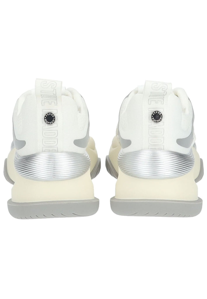 Steve Madden Sneaker Lederimitat/Textil Weiß/Silber