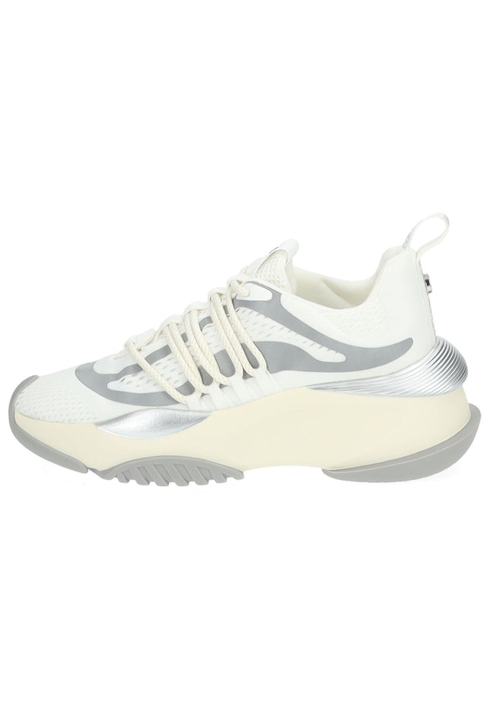 Steve Madden Sneaker Lederimitat/Textil Weiß/Silber