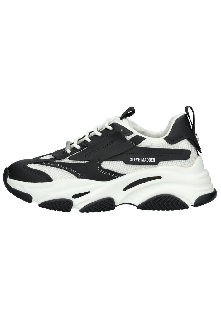 Sneaker Steve Madden Sneaker Lederimitat/Textil Schwarz/Weiß