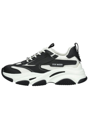 Sneaker Steve Madden Sneaker Lederimitat/Textil Schwarz/Weiß