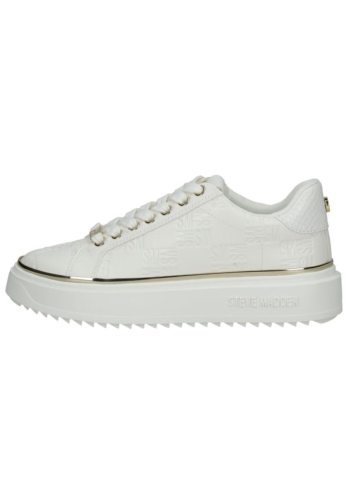 Sneaker Steve Madden Sneaker Lederimitat Weiß/Gold