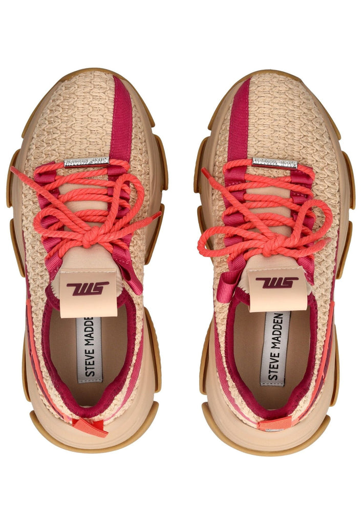 Steve Madden Sneaker Textil Beige/Orange