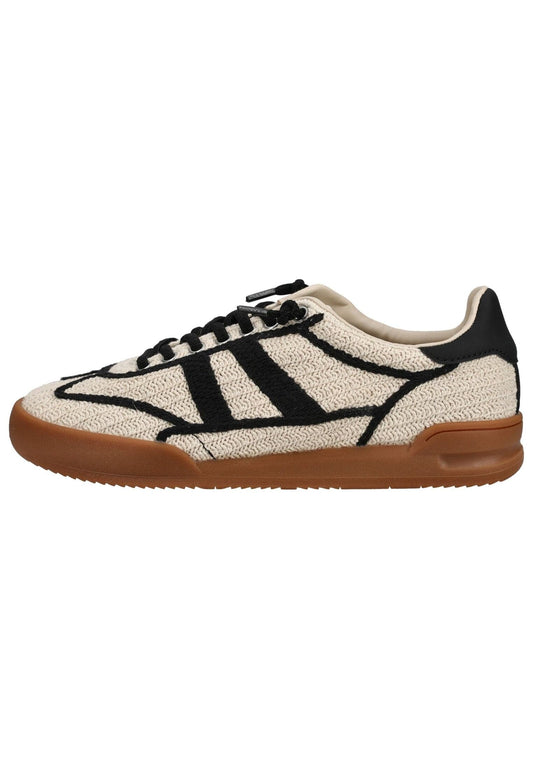 Steve Madden Sneaker Textil Beige/Schwarz