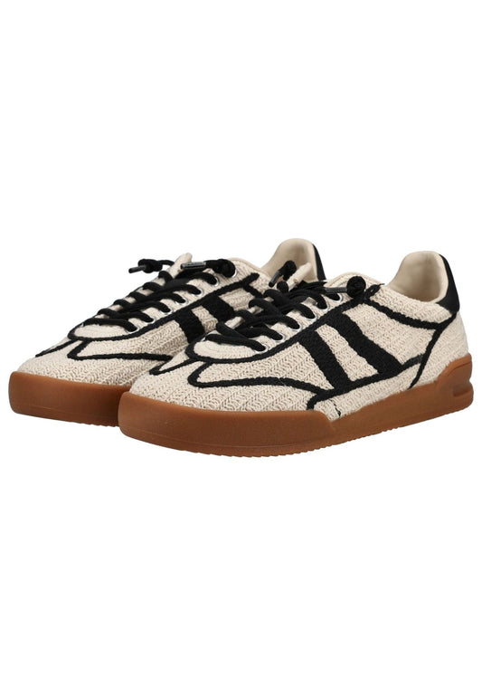 Steve Madden Sneaker Textil Beige/Schwarz