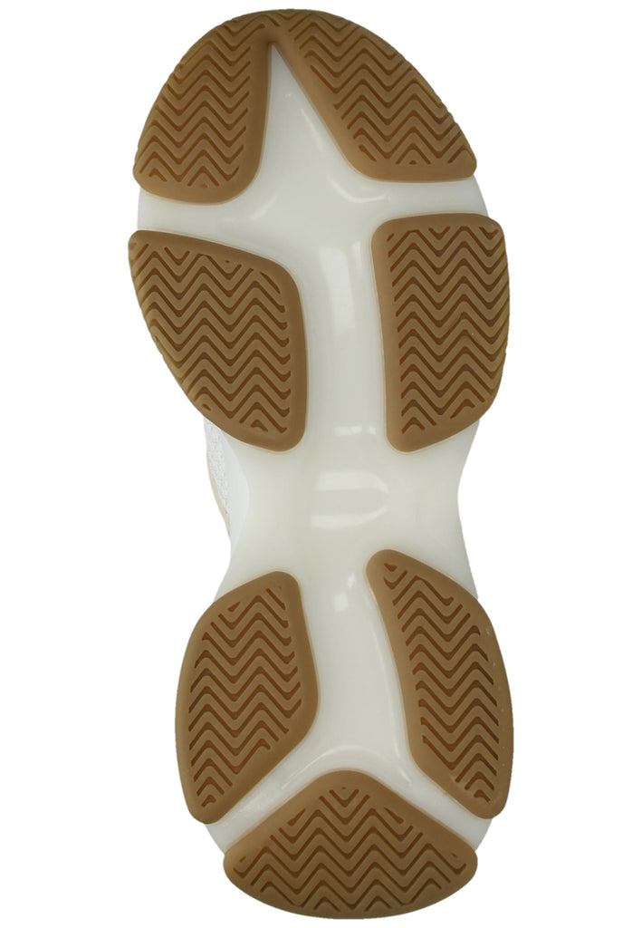 Steve Madden Sneaker Textil Beige/Weiß