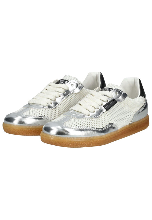 Steve Madden Sneaker Textil Weiß/Silber