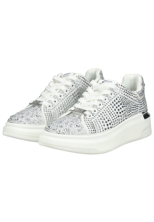 Steve Madden Sneaker Textil Weiß/Silber