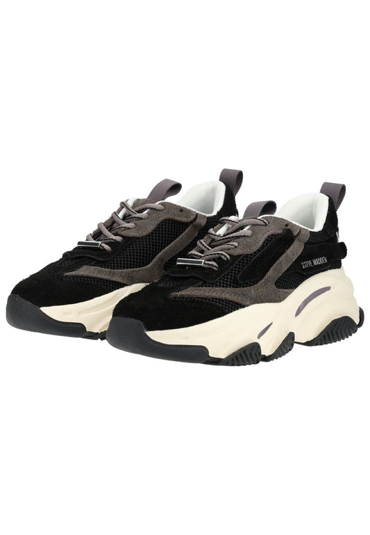 Steve Madden Sneaker Veloursleder/Textil Schwarz/grau