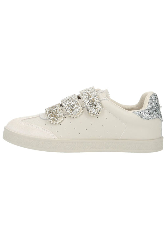 Steve Madden Sneaker Veloursleder Weiß/Gold