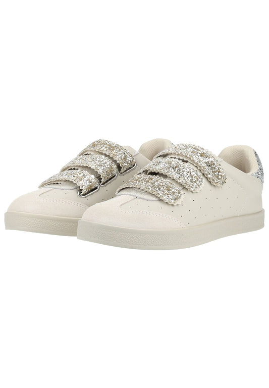 Steve Madden Sneaker Veloursleder Weiß/Gold