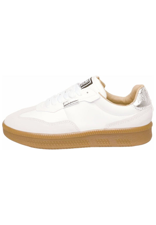 Steve Madden Sneaker Veloursleder Weiß/Silber