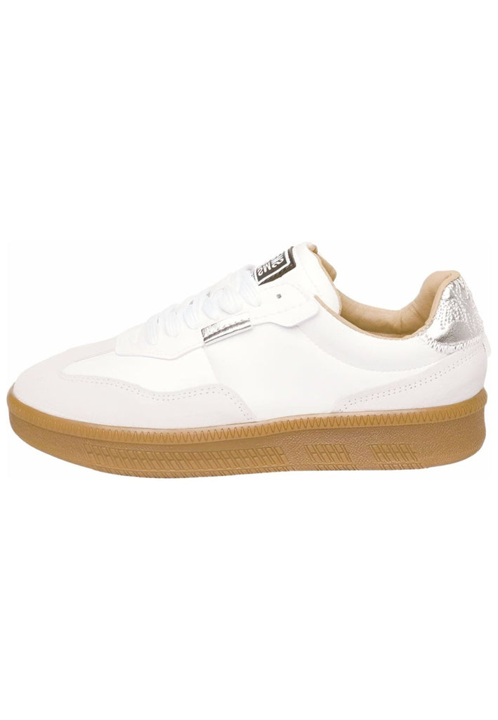 Steve Madden Sneaker Veloursleder Weiß/Silber