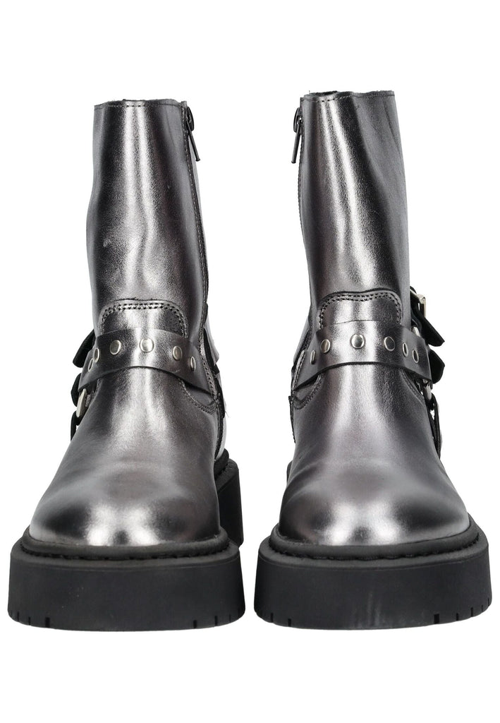 Steve Madden Stiefel Leder Gunmetal