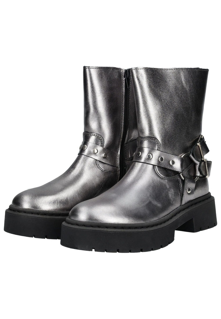 Steve Madden Stiefel Leder Gunmetal