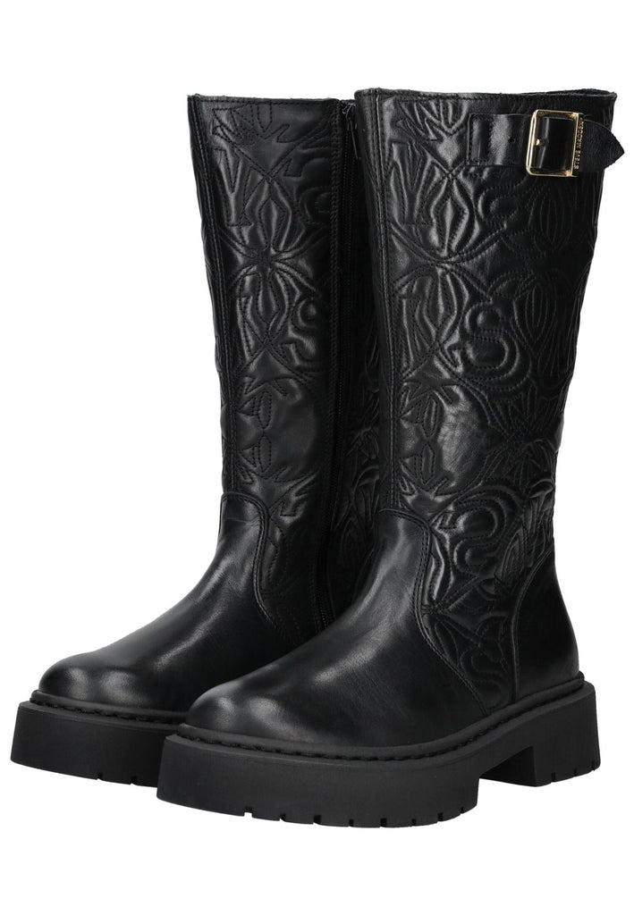 Steve Madden Stiefel Leder Schwarz Warmfutter