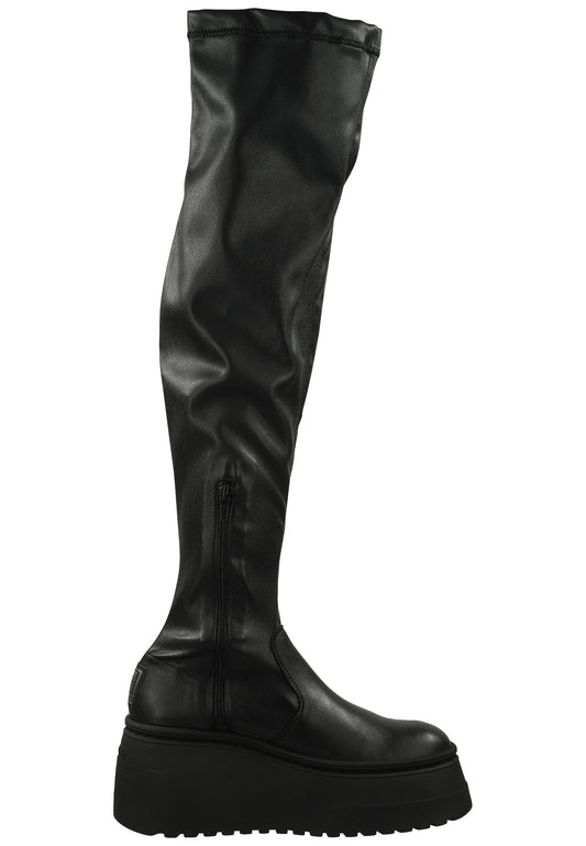 Steve Madden Stiefel Leder/Textil Schwarz