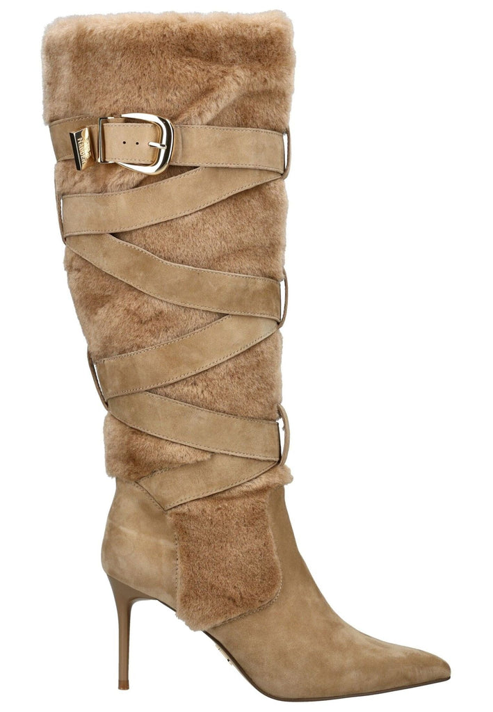 Steve Madden Stiefel Leder/Textil Tan